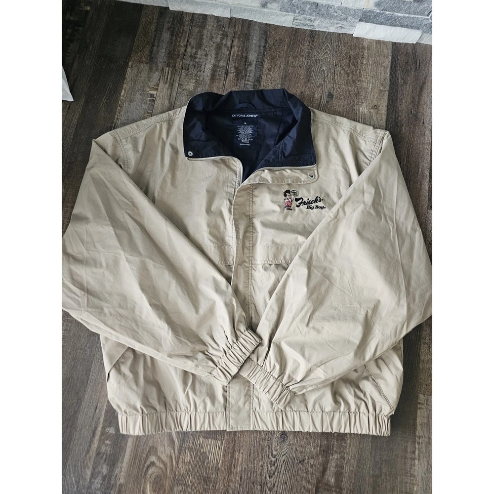 Frischs Big Boy burgers employee windbreaker full zip up jacket Coat size XL